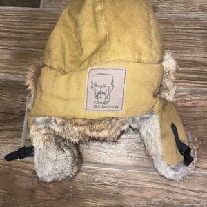 Mad Bomber canvas fur hat